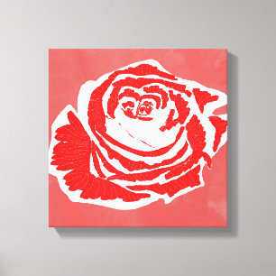 Schöne Blume Design Rose Nr. 3 Leinwanddruck