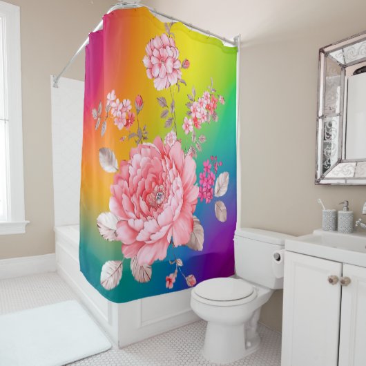 Schöne Blume Duschvorhang (Beispiel)