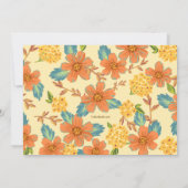 Schöne Blume Einladung (Rückseite)