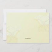 Schöne Blume Einladung (Rückseite)