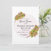 Schöne Blume Einladung (Stehend Vorderseite)