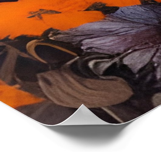 Schöne Blume Fantasie Abstrakt 2 Poster (Ecke)