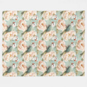 Schöne Blume Fleecedecke (Vorderseite (Horizontal))