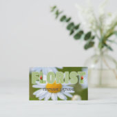 Schöne Blume für Floristen und Gartenexperten Visitenkarte (Stehend Vorderseite)