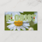 Schöne Blume für Floristen und Gartenexperten Visitenkarte (Rückseite)