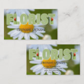 Schöne Blume für Floristen und Gartenexperten Visitenkarte (Vorne/Hinten)