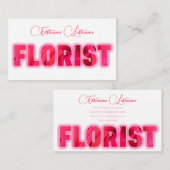 Schöne Blume für Floristen und Gartenexperten Visitenkarte (Vorne/Hinten)