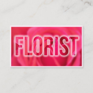 Schöne Blume für Floristen und Gartenexperten Visitenkarte