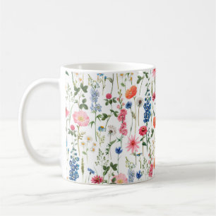 Schöne Blume Garten nahtlos Muster Kaffeetasse