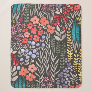 Schöne Blume Garten nahtlos Muster Sherpadecke