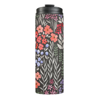 Schöne Blume Garten nahtlos Muster Thermosbecher