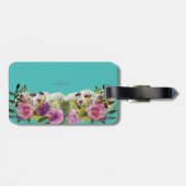 Schöne Blume Gepäckanhänger (Rückseite horizontal)