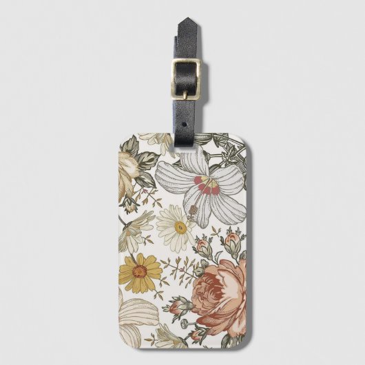 Schöne Blume Gepäckanhänger (Vorderseite Vertikal)