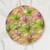 Schöne Blume Geschenkanhänger (Rückseite)