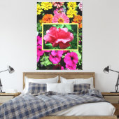 Schöne Blume gesteppte Canvas Print Leinwanddruck (Insitu (Schlafzimmer))