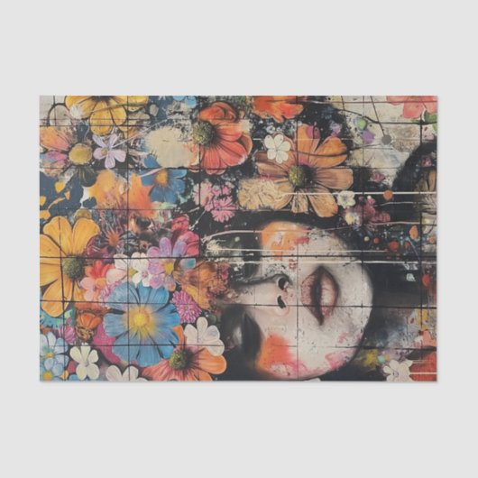 Schöne Blume Girls1 Seidenpapier (Vorderseite)