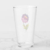 Schöne Blume Glas (Rückseite)