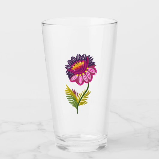Schöne Blume Glas (Vorderseite)