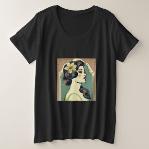 Schöne Blume Große Größe T-Shirt