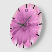 Schöne Blume - Große Wanduhr (Winkel)