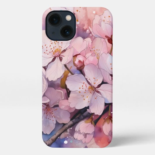 Schöne Blume Handy Case iPhone Hülle (Rückseite)