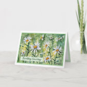 Schöne Blume Happy Birthday Card Karte (Vorderseite)