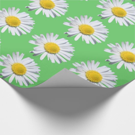 Schöne Blume im Grünen Geschenkpapier (Ecke)