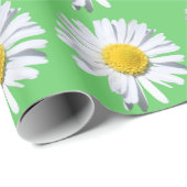 Schöne Blume im Grünen Geschenkpapier (Rolleneckpunkt)