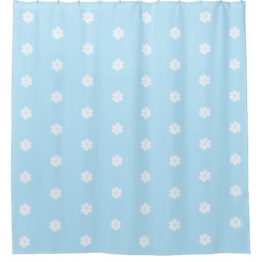 Schöne Blume im Herzen von Light Blue Duschvorhang (Vorderseite)