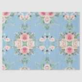 Schöne Blume in Blau Seidenpapier (Vorderseite)