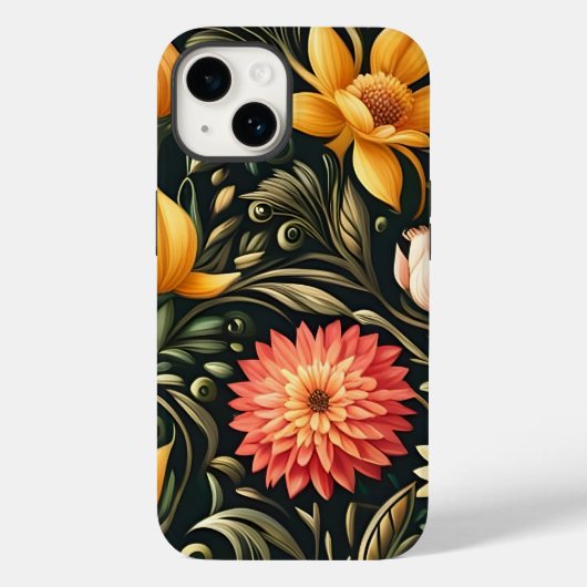 Schöne Blume in Gelb und Rosa Case-Mate iPhone Hülle (Rückseite)