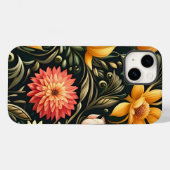 Schöne Blume in Gelb und Rosa Case-Mate iPhone Hülle (Rückseite (Horizontal))