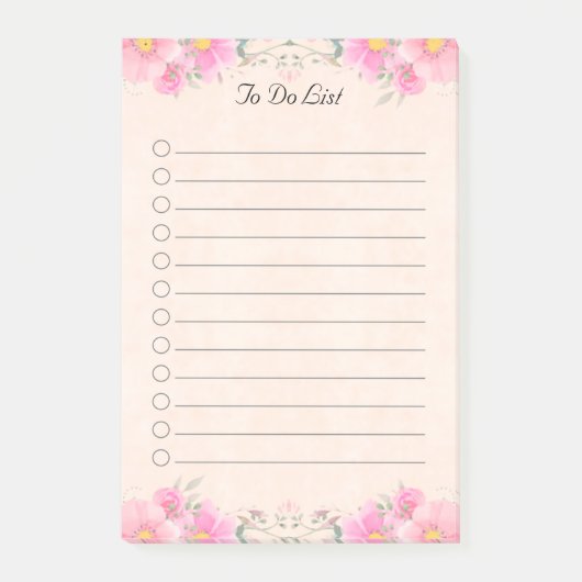 Schöne Blume in Pastellfarben Post-it Klebezettel (Vorderseite)