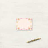 Schöne Blume in Pastellfarben Post-it Klebezettel (Auf Schreibtisch)