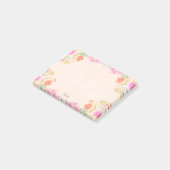 Schöne Blume in Pastellfarben Post-it Klebezettel (angewinkelt)