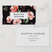 Schöne Blume in Rosa und Rot Visitenkarte (Vorne/Hinten)