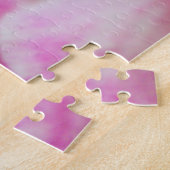 Schöne Blume in Weiß und Fuchsia Puzzle (Seite)
