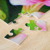 Schöne Blume in Weiß und Rosa Puzzle (Seite)