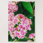 Schöne Blume in Weiß und Rosa Puzzle (Vertikal)