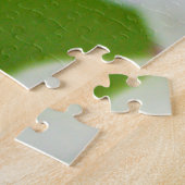 Schöne Blume in Weiß und Rot Puzzle (Seite)