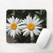 Schöne Blume in weißer Farbe. Mousepad (Mit Mouse)