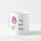 Schöne Blume Kaffeetasse (Vorderseite Links)