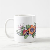 Schöne Blume Kaffeetasse (Links)