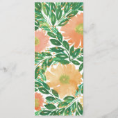 Schöne Blume Karte für Aquarellbilder (Rückseite)