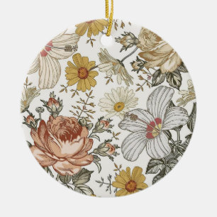 Schöne Blume Keramik Ornament