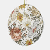 Schöne Blume Keramik Ornament (Links)