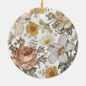 Schöne Blume Keramik Ornament (Hinten)