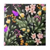Schöne Blume Keramik Tile Fliese (Vorderseite)