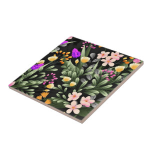 Schöne Blume Keramik Tile Fliese