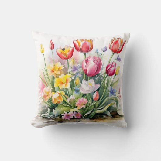 Schöne Blume Kissen (Vorderseite)